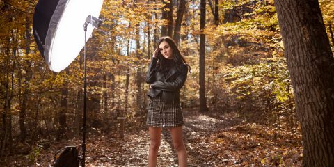 BTS of FJ200 with Silver 43” Deep Umbrella