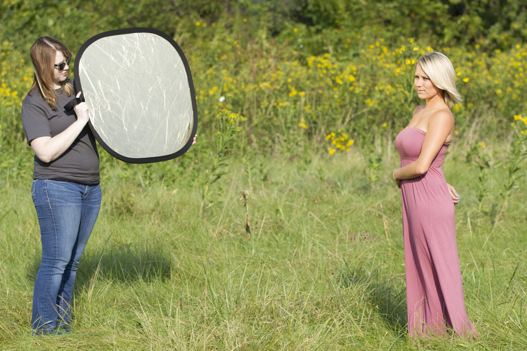 Collapsible 2-in-1 Silver/White Bounce Reflector (40)