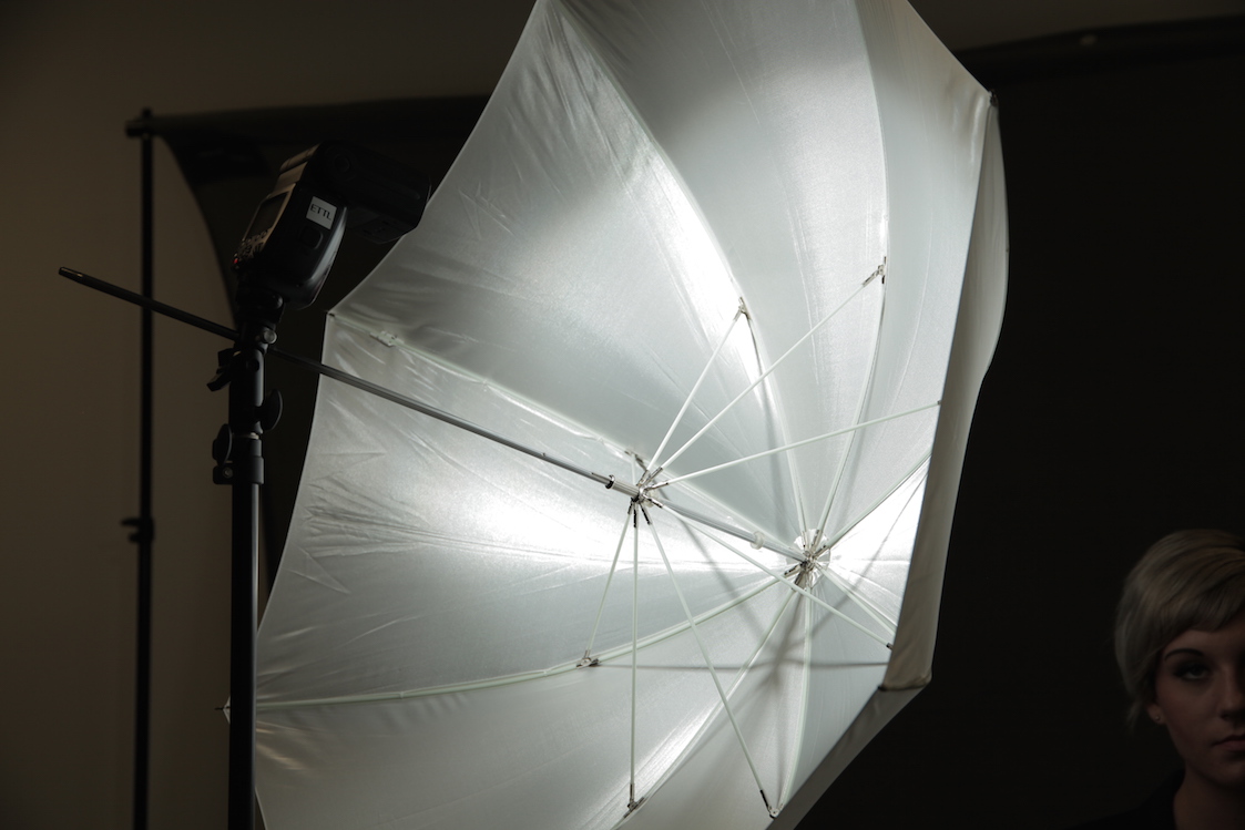 Light Mounted Further from the Umbrella Light Mounted Further from the Umbrella