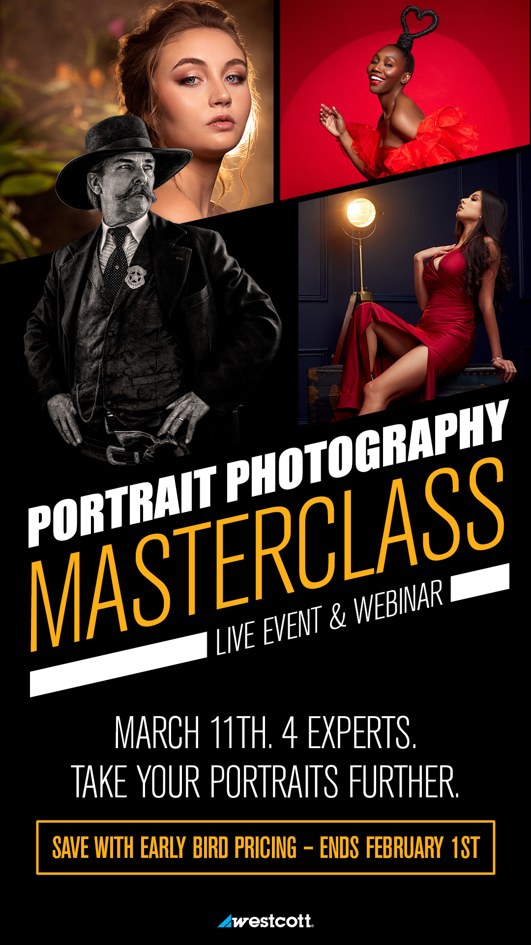 Westcott Portrait Photography Masterclass - Early Bird Savings Now!