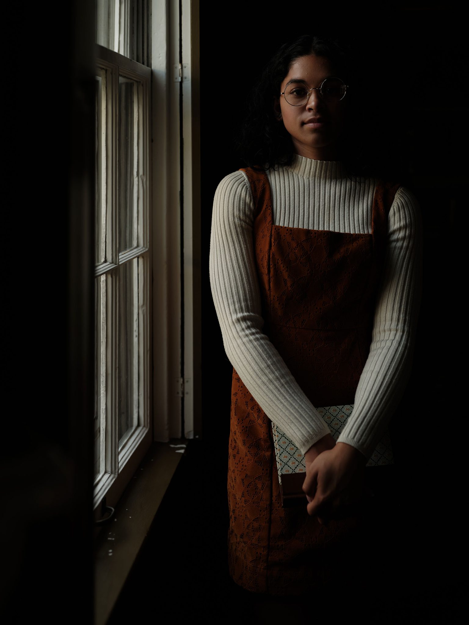 Subject Lit with Window Light Only Portrait lit with natural window light only
