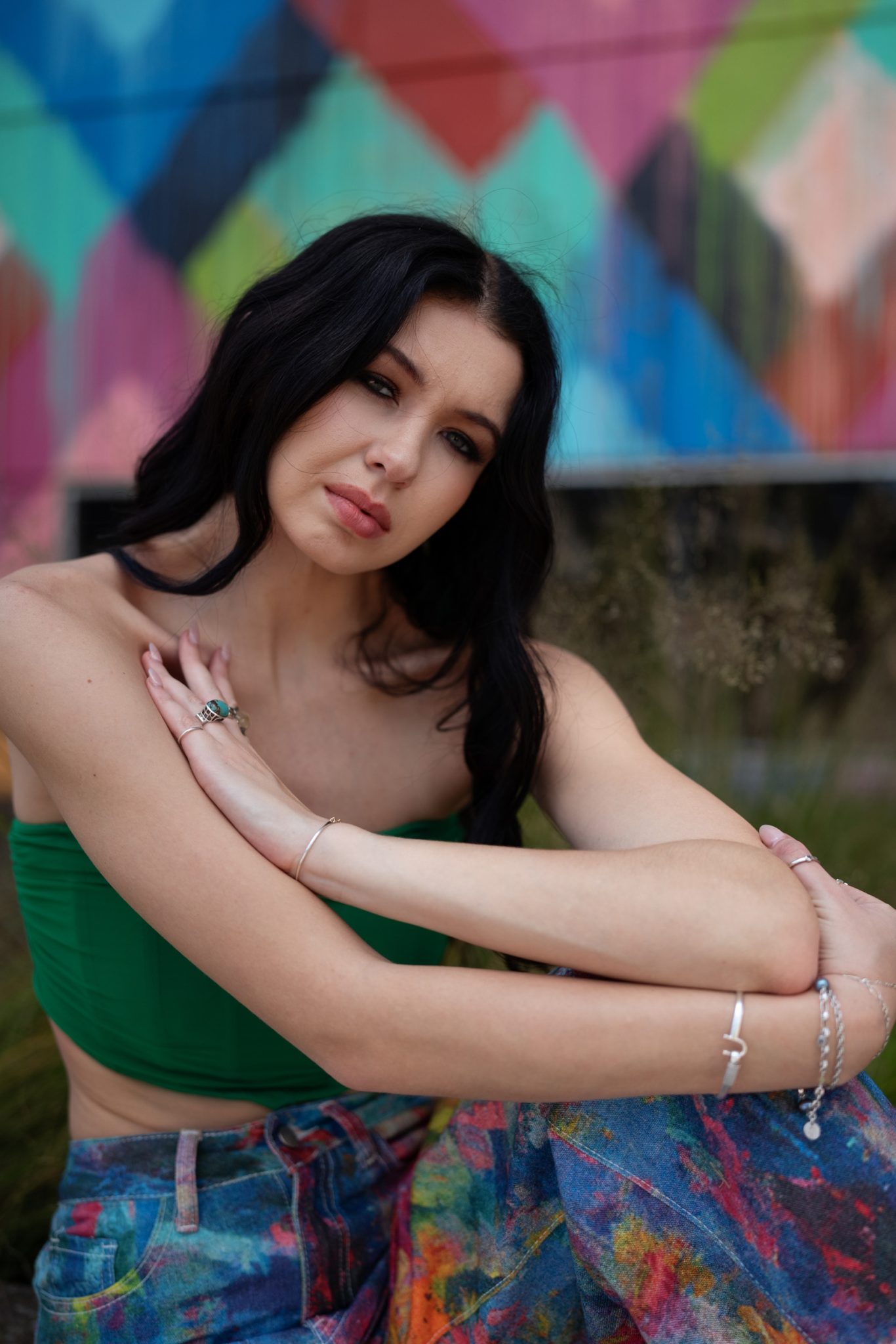 Before: Darker shadows and less detail in the eyes with natural light only.