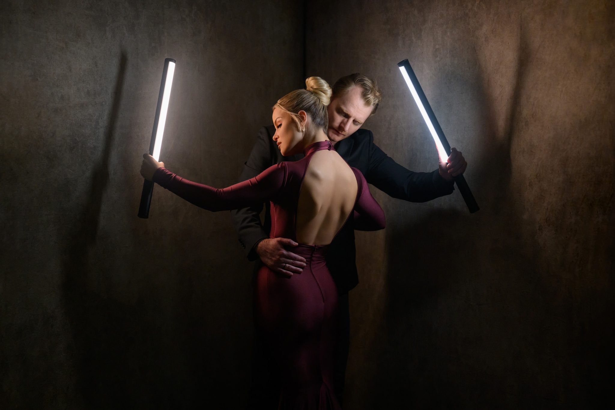 Using Ice Light 3 Bi-Color as a Practical in a Couples Portrait Setup Using Ice Light 3 Bi-Color as a Practical in a Couples Portrait Setup