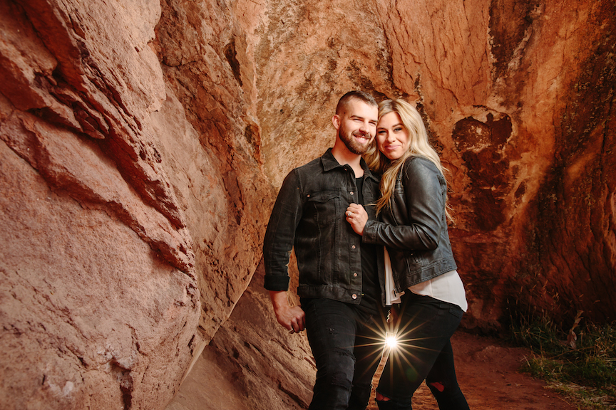 Engagement Photos with Hot Spots