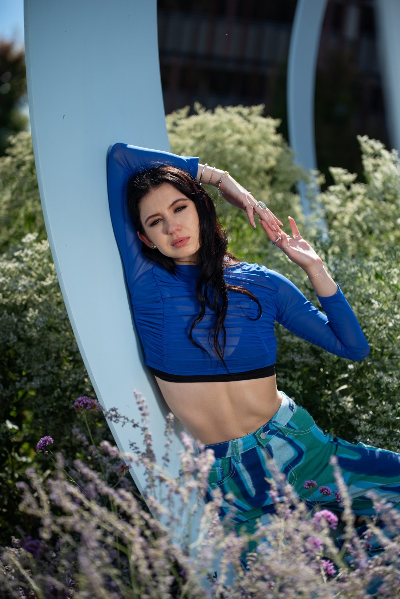 After: White reflector adds a touch of fill light to brighten shadows, add catchlight to eyes.