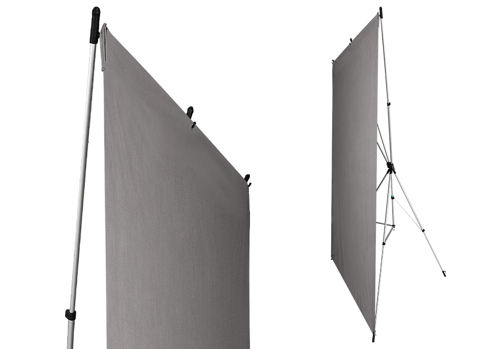 X-Drop Pro Wrinkle-Resistant Backdrop Kit - High-Key White (8' x 8')