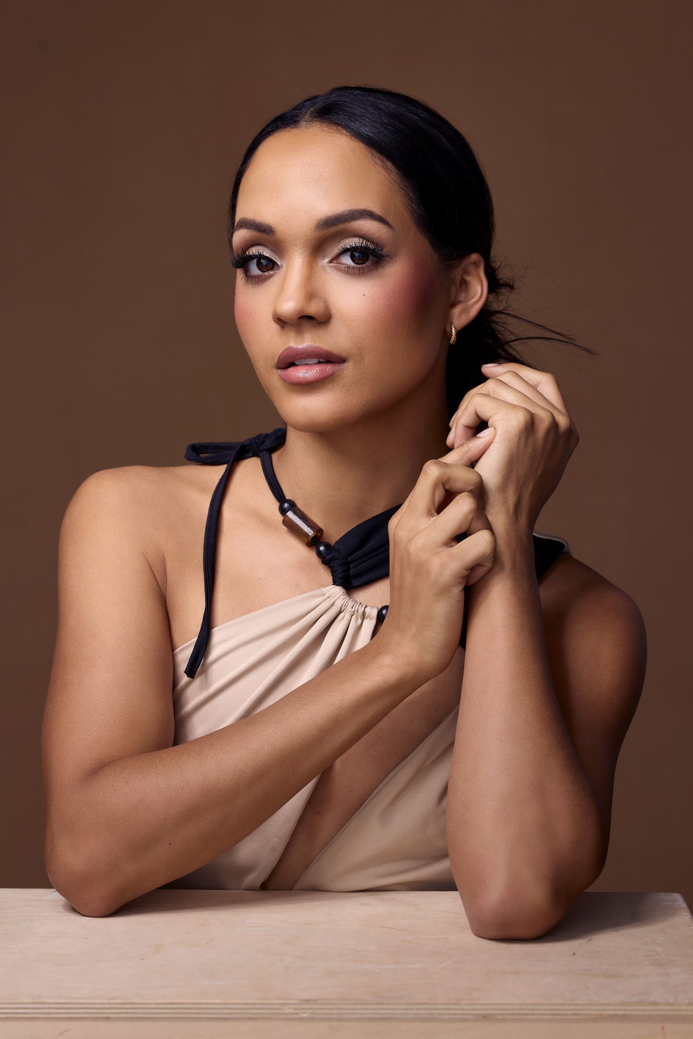 Main light and fill using a beauty dish and the Westcott FJ800 bounced off a white wall.