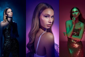 Three creative treatments with color gels