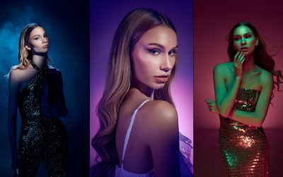 Three creative treatments with color gels