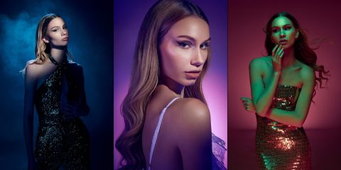 Three creative treatments with color gels