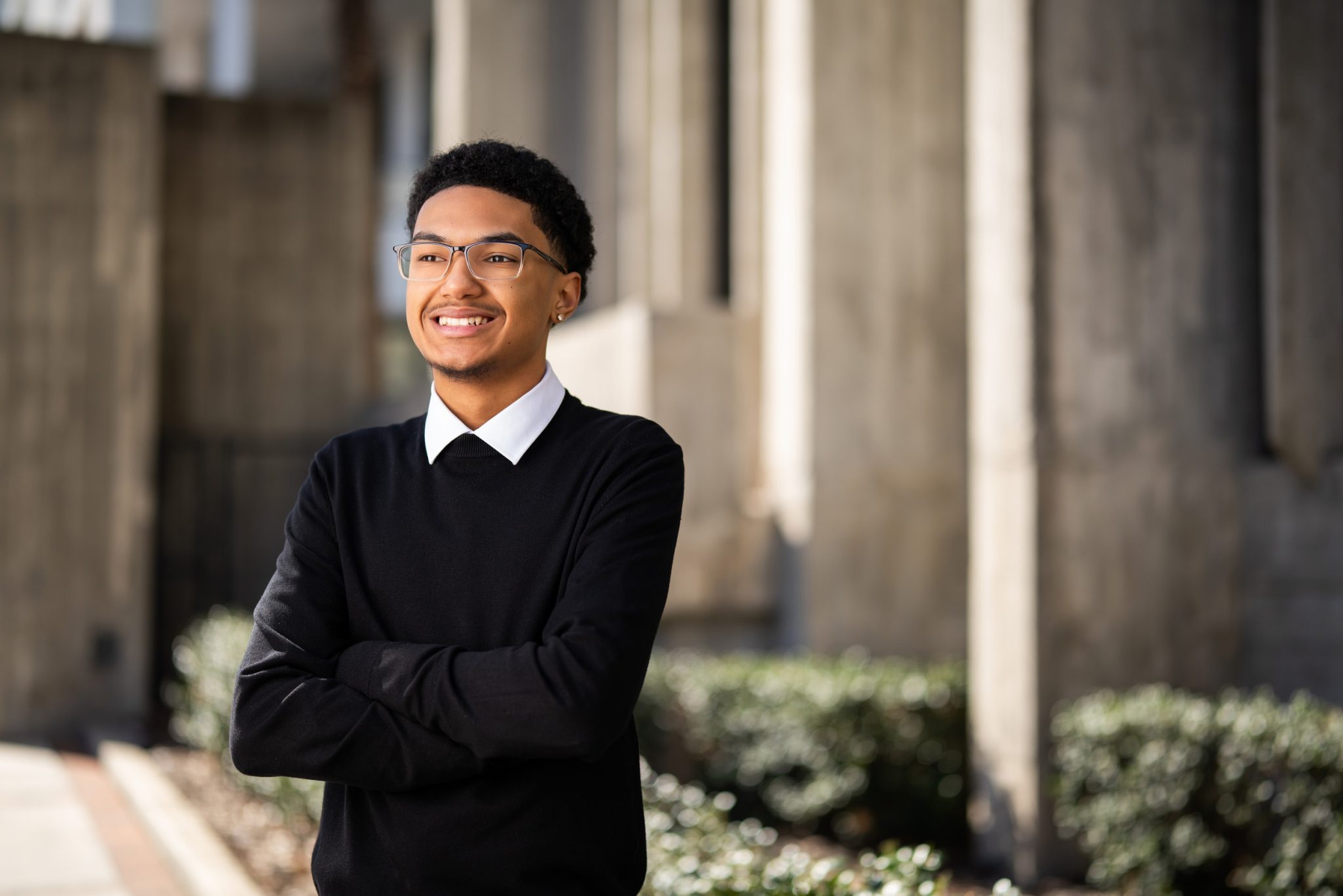 Final photo uses the FJ250 strobe to properly light the subject and balance the scene.