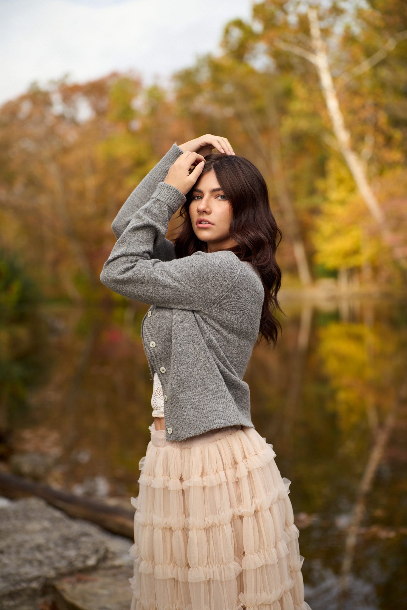 Final portrait uses the Westcott strobe to properly light the subject against the background.