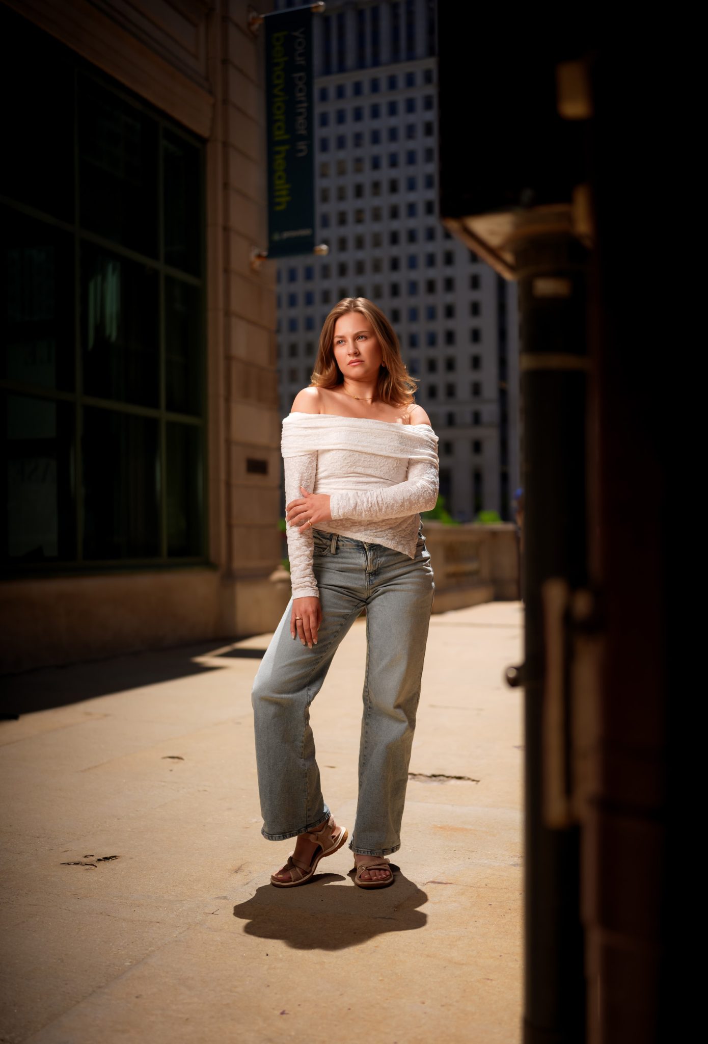 FJ400 II flash added balances the sun with soft, even portrait lighting.