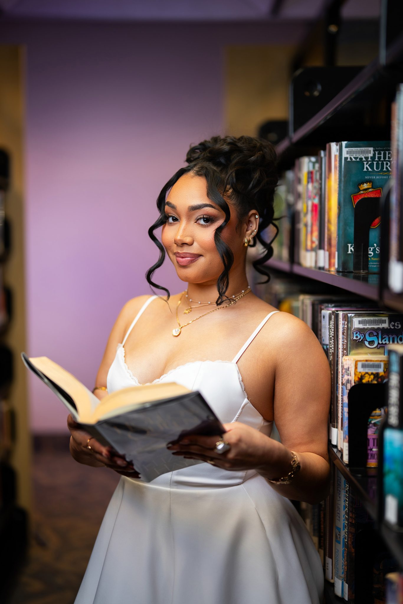 Final photo uses a gelled strobe to add color and dimension to the scene.