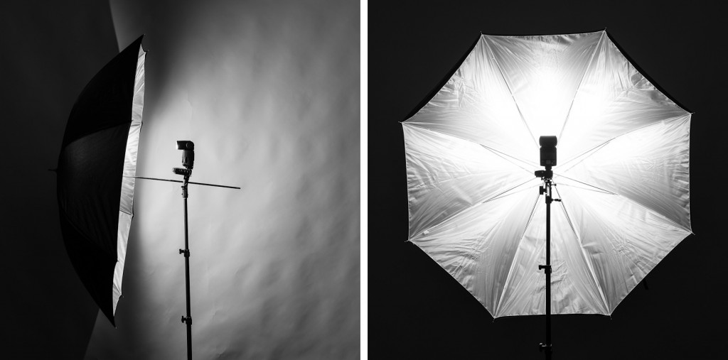 Simple Modifiers Large vs. Small Photographic Umbrellas