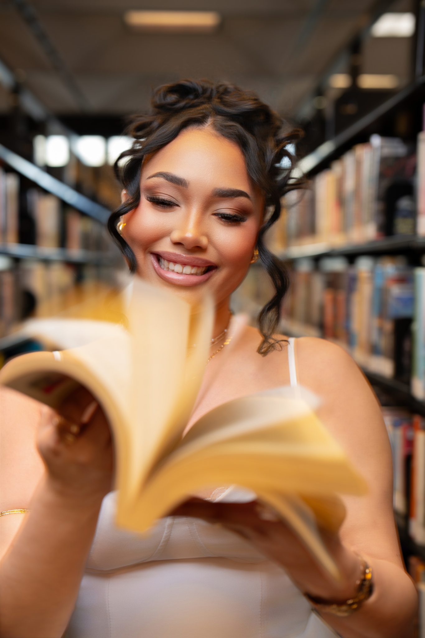 Final photo uses slow shutter and flash to freeze the subject while adding motion blur.