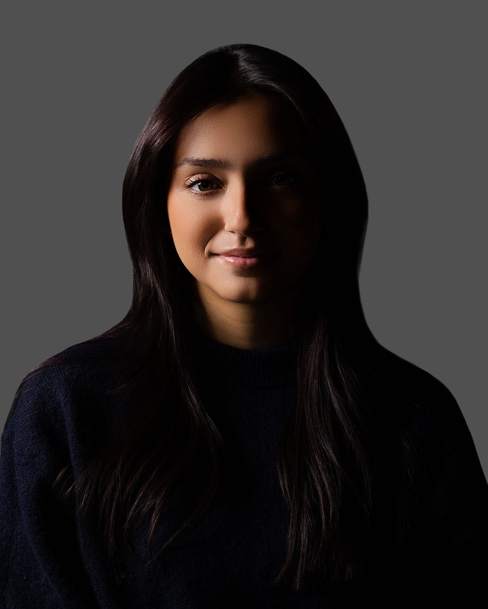 Split Lighting: Light to the side, splitting the face in half.