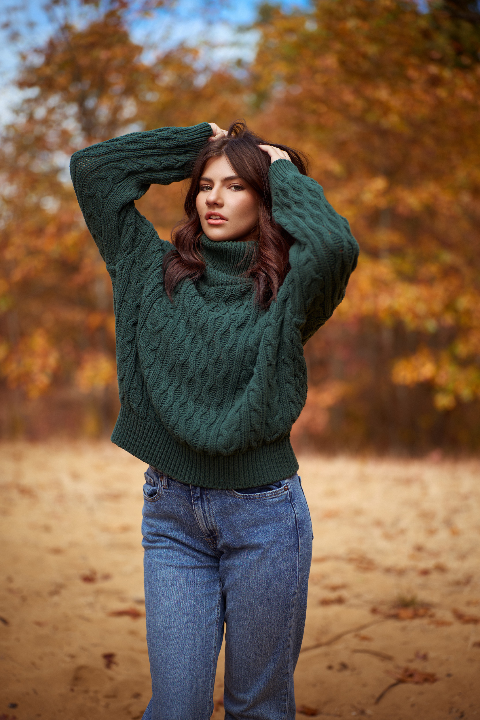 Portrait shot with a wider aperture to keep the background soft, while isolating the subject.